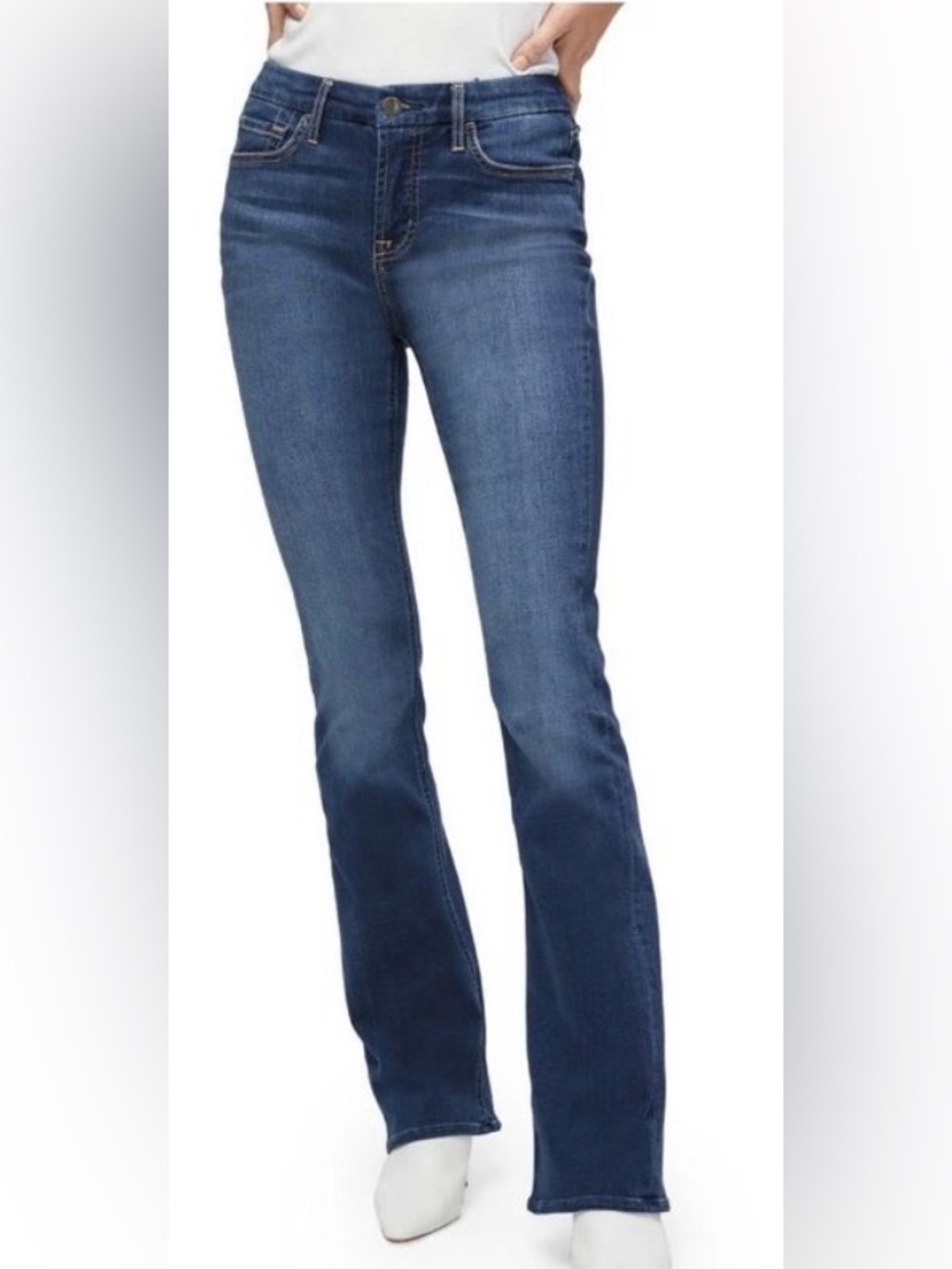 7 for All Mankind JEN7 Women’s Size 6 x 33 Slim Bootcut Stretch Jeans